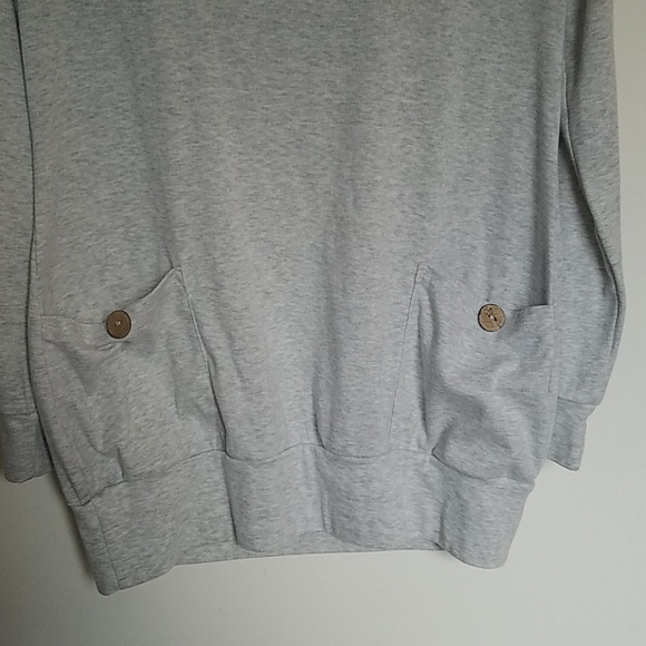 Cozy tunic turtleneck with pockets - Picture 2 of 3